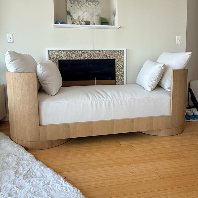 Tan Restoration Hardware Corta Daybed For Sale - Image 8 of 8