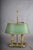 French Bouillotte Two-Light Table Lamp with Green Tôle Shade, 1930s For Sale - Image 10 of 11