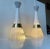Mid-Century Italian Glass & Brass Pendant Lights attributed to Stilnovo, 1950s, Set of 2 For Sale - Image 10 of 12