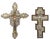 Vintage Orthodox Icons with Silver Plates, 1900s, Set of 2 For Sale - Image 5 of 6