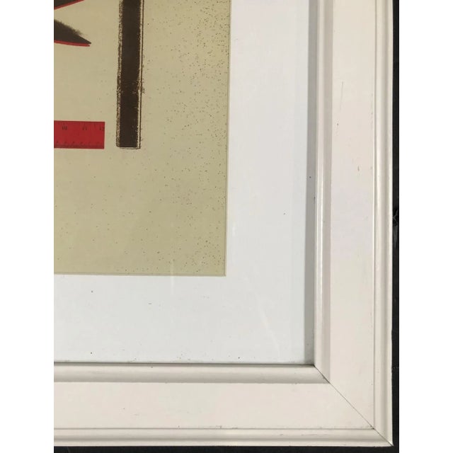 Mid-Century Modern Modern Office Supplies Collage Three Dimensional Art Print "Cut and Paste" For Sale - Image 3 of 5