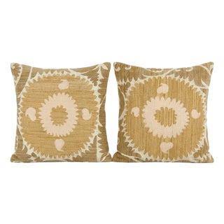 Tashkent Suzani Pillow Cover 24'' X 25'' - Set of Two For Sale