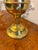 Gold Antique Edwardian Brass Oil Lamps with Opaline Glass Shades, 1900, Set of 2 For Sale - Image 8 of 10