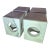 Noir Side Table Set Carved From a Solid Block of Bianco Crown Marble For Sale