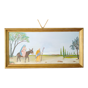 Late 20th Century Andrea Badami - American Folk Artist - The Flight Into Egypt