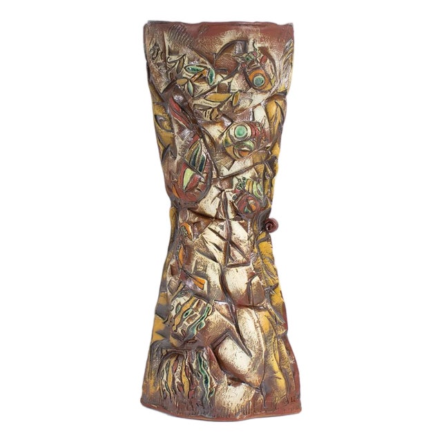 2012 Signed Studio Pottery Vase by Barry Unitas Barnes For Sale