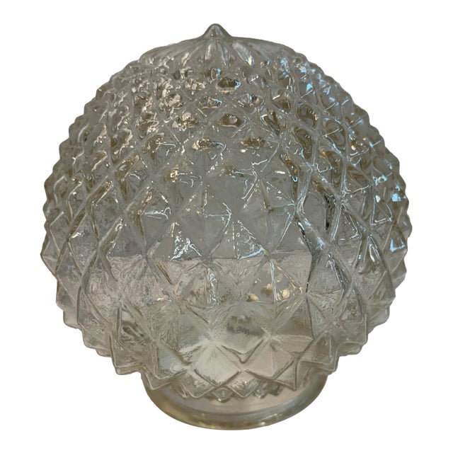 Vintage Glass Light Cover For Sale