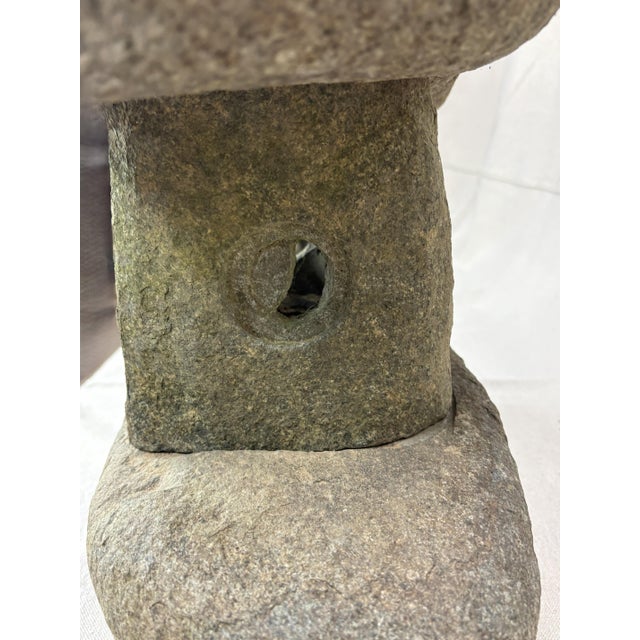 Mid-Century Granite Hand-Carved Kasugo Style Garden Ornament For Sale - Image 10 of 14