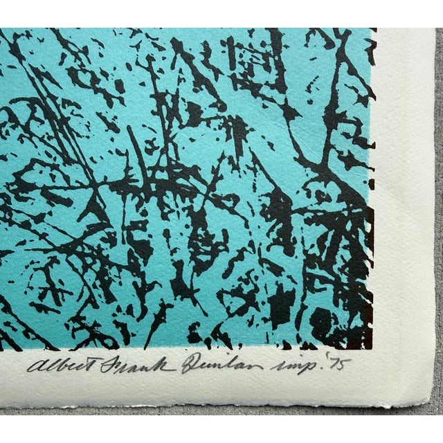 Albert Frank Quinlan Limited Edition Color Lithograph "Wet Snow" 1975 For Sale In Miami - Image 6 of 13