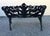 Baroque Antique Cast Aluminum Fern Bench For Sale - Image 3 of 3