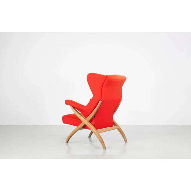 Wood Vintage Fiorenza Chair by Franco Albini for Arflex, 1950s For Sale - Image 7 of 18