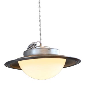 UFO Pendant Light by Adolf Meyer for Zeiss Ikon, 1930s For Sale