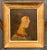 French Provincial Portrait of a Young Man in Profile, Oil Painting on Wood, 1919, Signed Ruteau France For Sale - Image 3 of 6