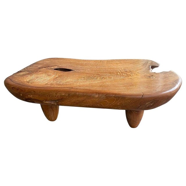 Andrianna Shamaris Mid Century Couture Teak Wood Coffee Table For Sale - Image 15 of 18