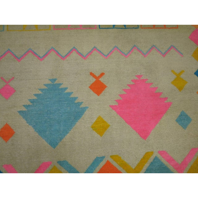 Mid 20th Century Eclectic Vintage Turkish Rug For Sale - Image 5 of 6