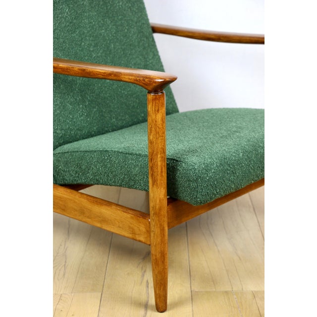 GFM-142 Armchair in Green Boucle from Edmund Homa, 1970s For Sale - Image 10 of 11