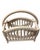 Add a touch of airy, coastal charm to your space with this vintage whitewashed rattan magazine rack. Perfectly balancing...