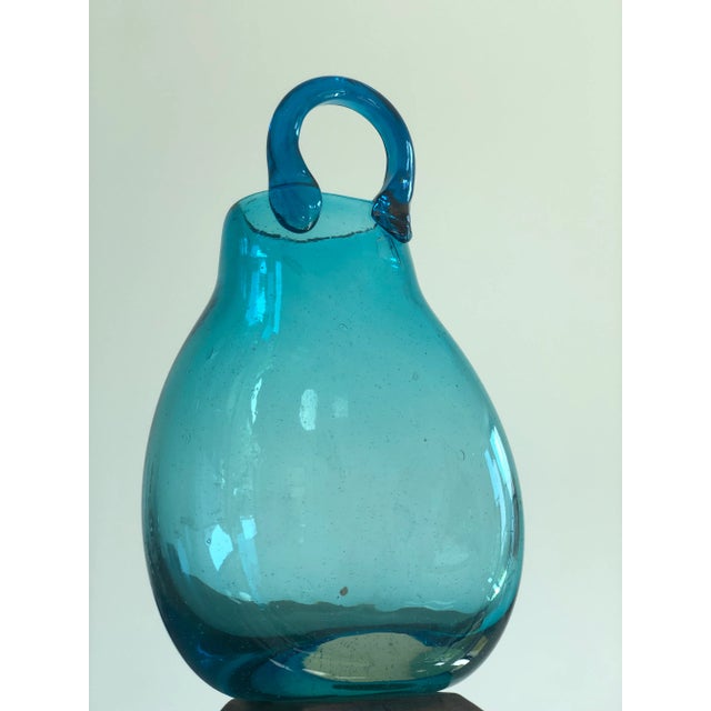 Late 20th Century Handblown Glass Hanging Wall Vase For Sale - Image 4 of 10