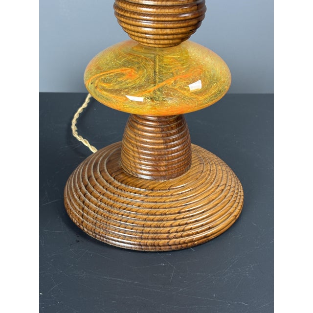 Mid-Century Modern Adjustable Table Lamp with Glass Sphere, 1970s For Sale - Image 10 of 18