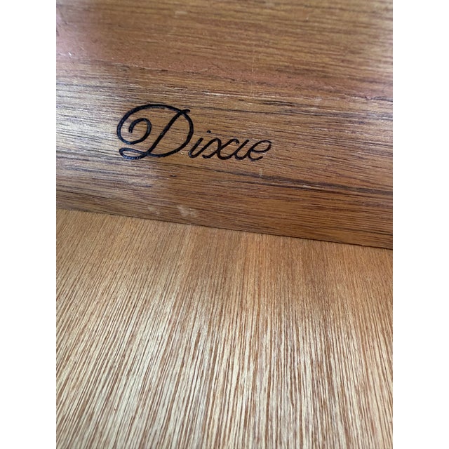Vintage Mid-Century Dixie "Aloha" Faux Bamboo Drop-Leaf Buffet Server & Bar Cart For Sale - Image 6 of 11