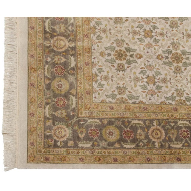 Indian New Agra Rug - 10' X 14' For Sale - Image 3 of 13
