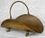 1940s Vintage English Regency Brass Lions Paw Fireplace Firewood Log Holder For Sale - Image 5 of 10