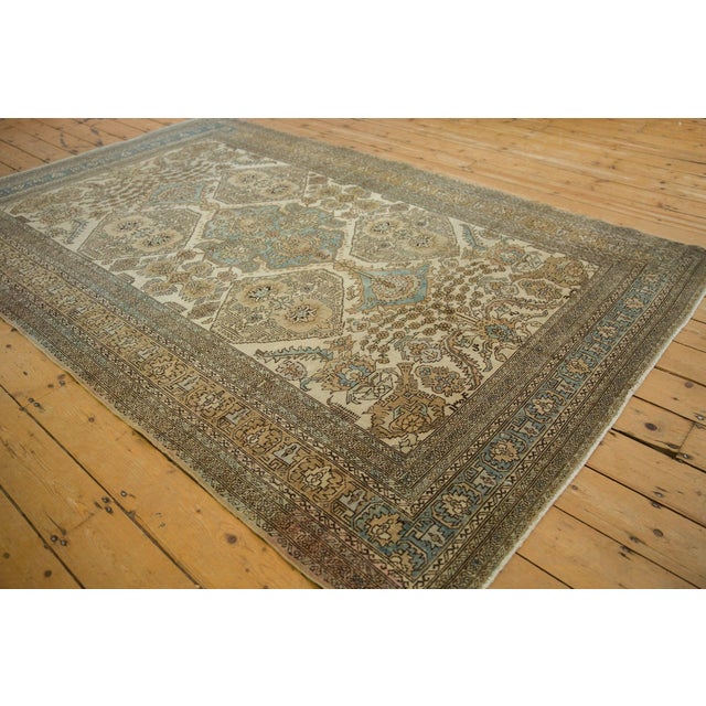 1970s Vintage Persian Ardebil Medallion Floral Wool Carpet For Sale - Image 9 of 12
