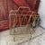 1960s Vintage Brass Magazine Rack With Mid-Century Modern Design Wire Frame For Sale - Image 5 of 13