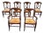 Pottery Barn Napoleon Style Italian Made Rush Seat Dining Chairs . Set of 6 For Sale