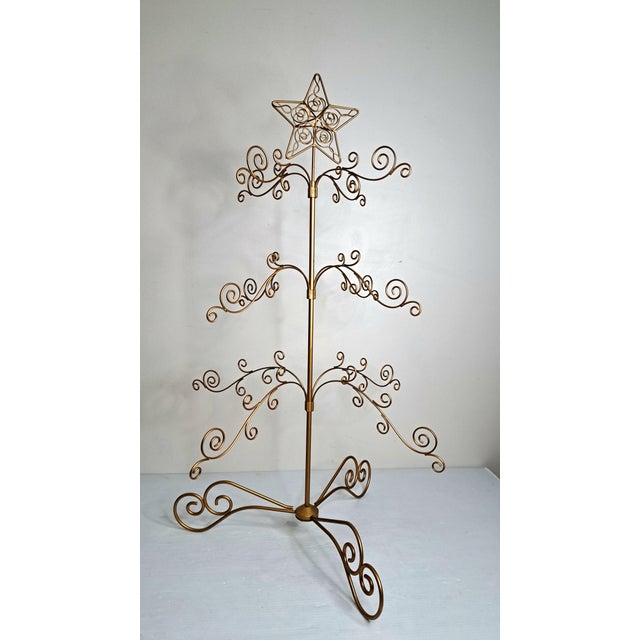 American Vintage Grandeur Noel 19‑Pc Glass Ornament Christmas Tree 29" Tabletop Display For Sale - Image 3 of 13