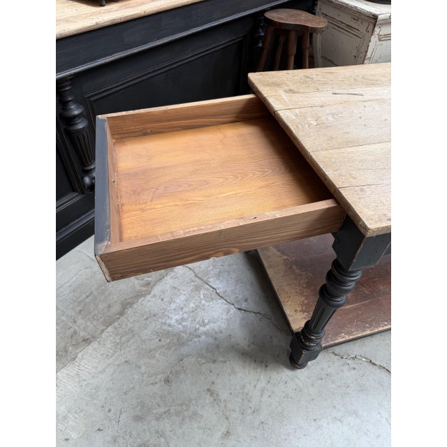 Early 20th Century Cloth Merchant's Table For Sale - Image 9 of 17