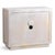 White Washed Arrow Side Cabinet For Sale - Image 4 of 7