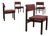 Model 3100 Chairs in Black Lacquered Wood by Willy Guhl for Dietiker, 1959, Set of 4 For Sale