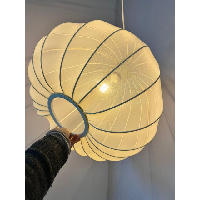 Cream-Colored Pendant Lamp with Fabric Shade from Frandsen For Sale - Image 5 of 11