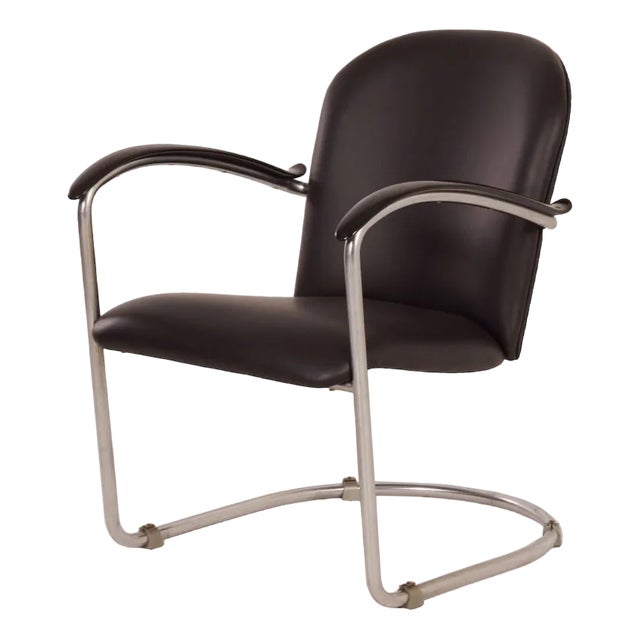 414 Ladies Armchair by W.H. Gispen for Gispen, 1930s For Sale