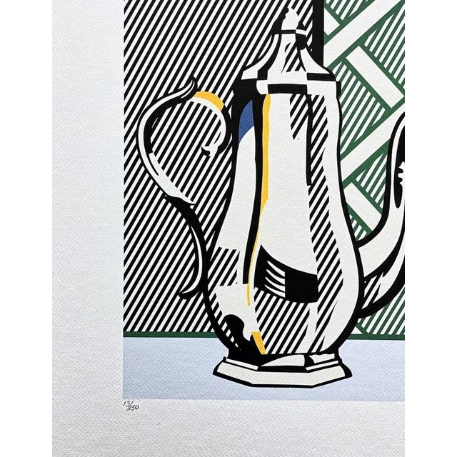 Unframed " Still Life With Pitcher and Flowers" Limited edition after Roy Lichtenstein (1923-1997) silkscreen signed in...