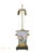 Vintage Hand-Painted Nautical-Themed Wooden Urn-Shaped Table Lamps - Pair For Sale - Image 4 of 12