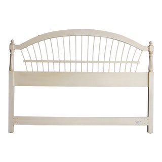 French Country Ethan Allen Wheatback King/Cal King Headboard For Sale