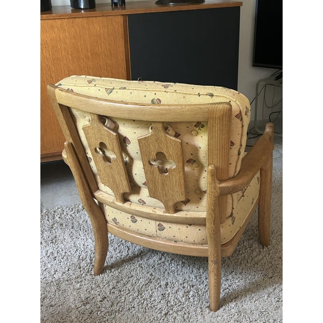 José Oak Armchair by Guillerme Et Chambron for Votre Maison, 1960 For Sale - Image 12 of 12