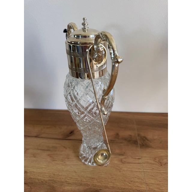 Vintage Silver-Plated Liqueur Decanter For Sale - Image 5 of 6