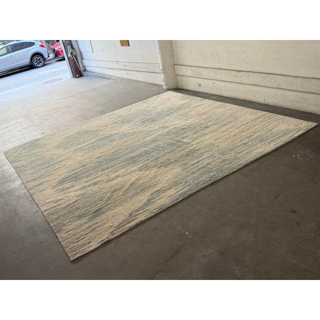 2020s 13ft 8in × 13ft 5in Ashley Stark Home Jade Area Rug, Tundra For Sale - Image 5 of 12