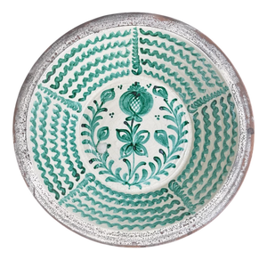 Large Spanish Fajalauza Ceramic Lebrillo Bowl