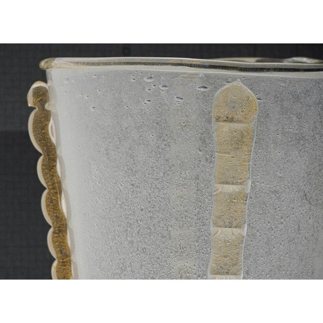 1960s Giant Murano Glass Vase or Ice Bucket in the style of Barovier & Toso For Sale - Image 5 of 18