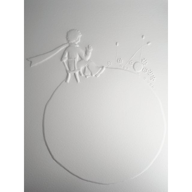 Antoine De Saint-Exupery, Le petit prince regardant le coucher du soleil, Etching For Sale
