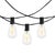 Spritely Home Dorcia, 10 Light 120" Outdoor String Light, Black For Sale - Image 4 of 5
