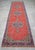 Red Traditional Ottoman Design Distressed Oushak Runner Rug Faded Colors Low Pile - 3'3″ X 12' For Sale - Image 8 of 15