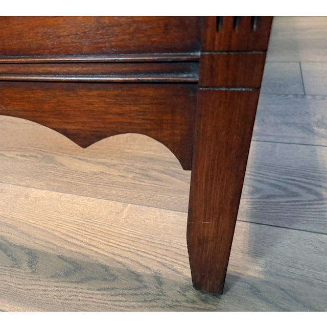 Vintage Federal Carved Mahogany Twin Beds, Pair For Sale In Atlanta - Image 6 of 16