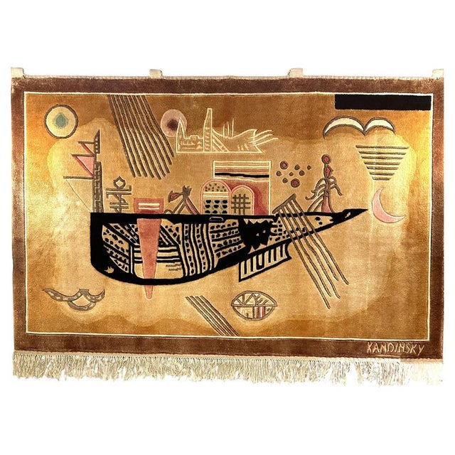 Hand Woven Tapestry after Kandinsky, 1970s For Sale - Image 12 of 12