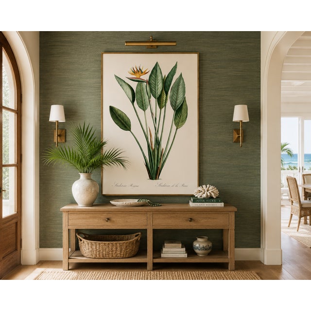 Illustration Bird of Paradise Illustration, Vintage Botanical Art Print Reproduction, 16" X 24" For Sale - Image 3 of 12