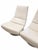 White Mid Century Swivel Lounge Chair Set For Sale - Image 8 of 8